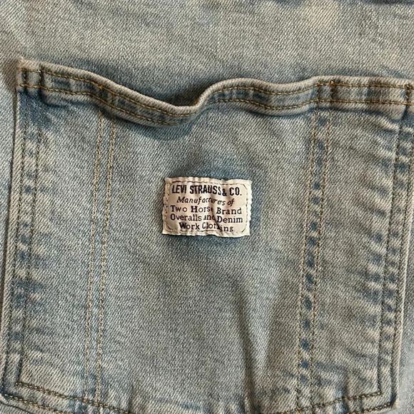 Levi Strauss Plus Size Shortall Overalls - Size 22 - Picture 6 of 11